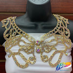 Crystal Rhinestone Applique on Metal Setting (sold by pair), 91371