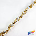 1/2" Gold/Silver Braided Cable Chain, CH-104