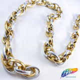 1/2" Gold/Silver Braided Cable Chain, CH-104