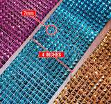 12-Row Pyramid Cut Square Stud Plastic Banding, PSB-010