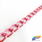 3/8" Metallic Pink Cable Chain, CH-108