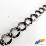 3/8" Curved Rounded Diamond Cable Chain, CH-110
