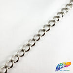 3/8" Curved Rounded Diamond Cable Chain, CH-110