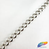 3/8" Curved Rounded Diamond Cable Chain, CH-110