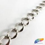 3/8" Curved Rounded Diamond Cable Chain, CH-110