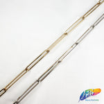 1/4" Long Oval Metallic 'Paper Clip' Cable Chain, CH-112