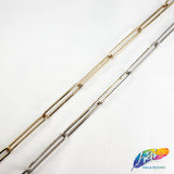 1/4" Long Oval Metallic 'Paper Clip' Cable Chain, CH-112