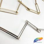 1/4" Long Oval Metallic 'Paper Clip' Cable Chain, CH-112