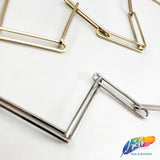 1/4" Long Oval Metallic 'Paper Clip' Cable Chain, CH-112