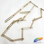 1/4" Long Oval Metallic 'Paper Clip' Cable Chain, CH-112