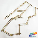 1/4" Long Oval Metallic 'Paper Clip' Cable Chain, CH-112