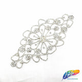 Crystal Rhinestone Motif Applique on Metal Setting, RA-024
