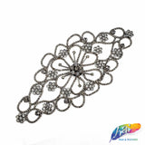 Crystal Rhinestone Motif Applique on Metal Setting, RA-024