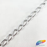 1/4" Curved Oval Metallic Cable Chain, CH-113