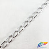 1/4" Curved Oval Metallic Cable Chain, CH-113