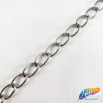 1/4" Curved Oval Metallic Cable Chain, CH-113