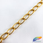 1/4" Curved Oval Metallic Cable Chain, CH-113