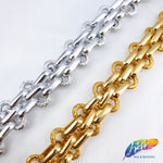 3/4" Multilayer Braided Metallic Cable Chain, CH-115