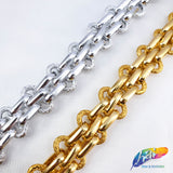 3/4" Multilayer Braided Metallic Cable Chain, CH-115
