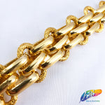3/4" Multilayer Braided Metallic Cable Chain, CH-115