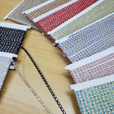 CLOSEOUT! 10 yards of 12ss/3mm Single Row Color Non-Stretch Rhinestone Trim, A-005