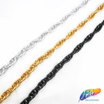 3/8" Multilayer Braided Oval Cable Chain, CH-119