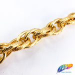 1/2" Double Braided Metallic Cable Chain, CH-102