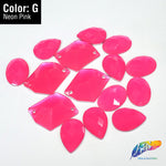 Neon Pink Resin Stones