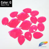 Neon Pink Resin Stones