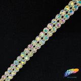 2-Row Crystal Rhinestone Trim, A-002