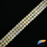 3-Row Crystal Rhinestone Trim, A-003