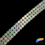 3-Row Crystal Rhinestone Trim, A-003
