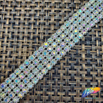 4-Row Crystal Rhinestone Trim, A-004