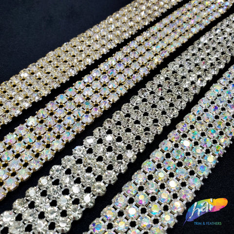 3-Row Crystal Rhinestone Trim, A-003