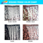 Color Sequins Fringe (6" 12" 16"), SEQ-001