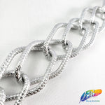7/8" Double Linked Diamond Cable Chain, CH-106
