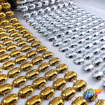 8-Row Oval Stud Plastic Banding, PSB-005