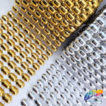 8-Row Oval Stud Plastic Banding, PSB-005