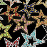 Star Rhinestone Iron On Applique, IRA-060