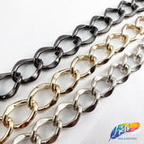 3/8" Curved Rounded Diamond Cable Chain, CH-110
