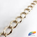 3/8" Curved Rounded Diamond Cable Chain, CH-110