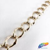 3/8" Curved Rounded Diamond Cable Chain, CH-110
