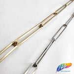 1/4" Long Oval Metallic 'Paper Clip' Cable Chain, CH-112