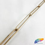 1/4" Long Oval Metallic 'Paper Clip' Cable Chain, CH-112
