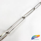 1/4" Long Oval Metallic 'Paper Clip' Cable Chain, CH-112