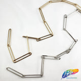 1/4" Long Oval Metallic 'Paper Clip' Cable Chain, CH-112