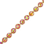 1/2” Color AB Glitterback Stone Plastic Stud Trim, PST-085