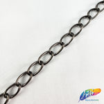 1/4" Curved Oval Metallic Cable Chain, CH-113