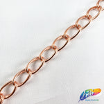 1/4" Curved Oval Metallic Cable Chain, CH-113