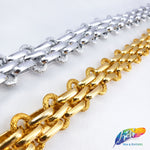 3/4" Multilayer Braided Metallic Cable Chain, CH-115